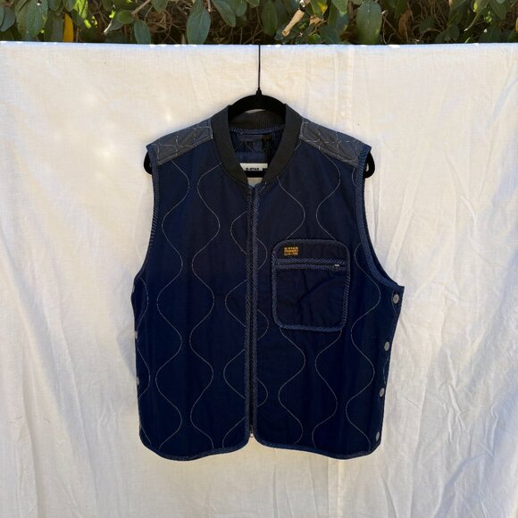 Large G-Star Denim Liner Vest - Picture 1 of 6